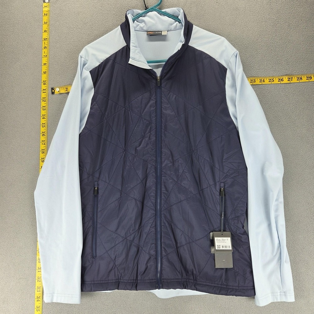 NWT KJUS Jacket Mens XL Blue Retention Powder Golf Full Zip Performance‎